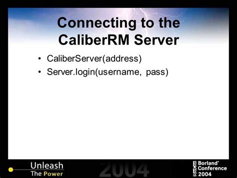 caliberrm server.